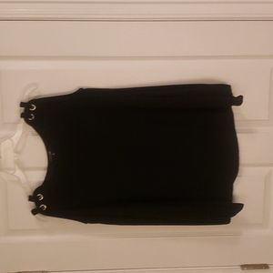 Black open shoulder blouse